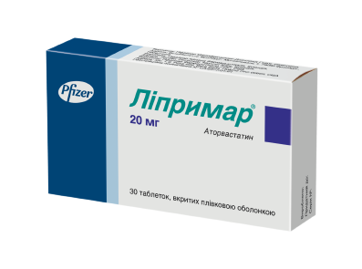Зображення упаковки препарату Ліпримар®